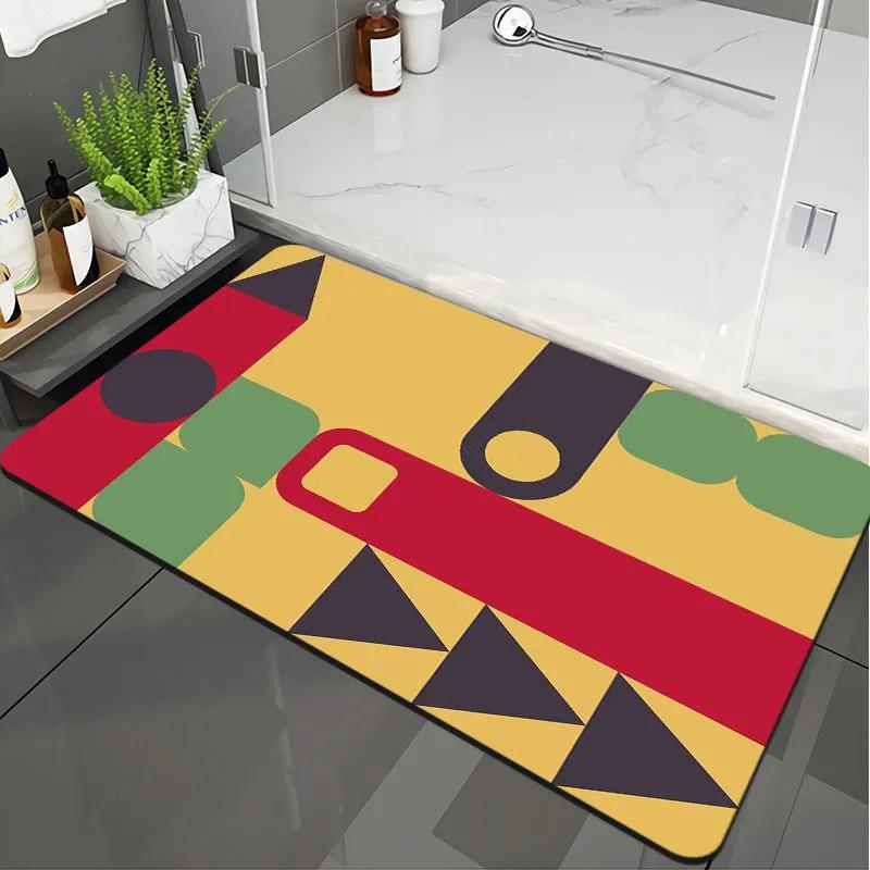 

Диатомовый грязепоглощающий быстросохнущий коврик для ванной комнаты, домашний приветственный коврик, кухонный коврик, противоскользящий напольный коврик, мягкая подушка, износостойкая пылезащитная подушка 40*60cm