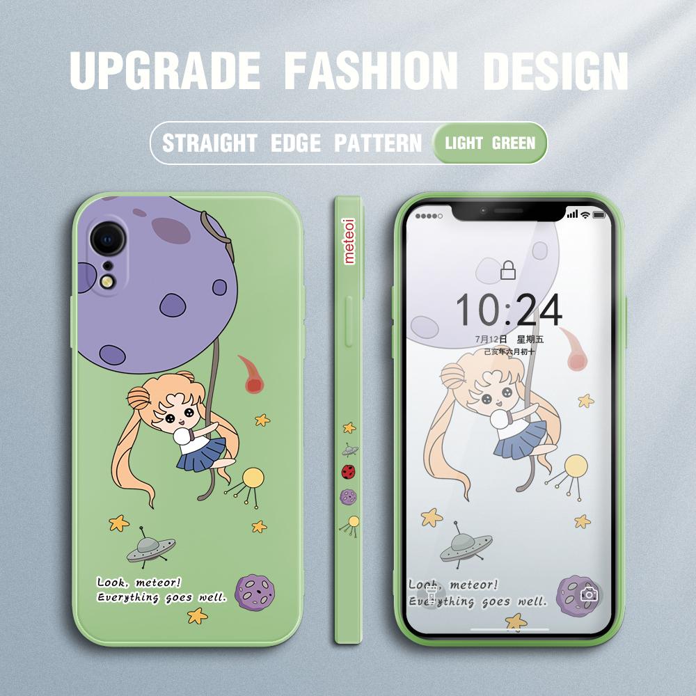 Lovely Cartoon Girl Phone Case for Redmi Xiaomi POCO Note 10 Pro 9 9A 9T 10C 8 7 11 Lite 5G X3 M3 Square Edge Creative Camera Soft TPU Cover