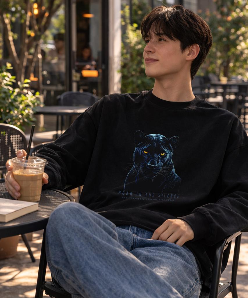OHP Ohpxgoodd4 Roar In Silence Crew Neck Long Sleeve T-Shirt