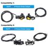 NUTT Y-5 A5-D Tub de Ulei 1.35m 2.2m Pentru Trotinetă Bicicletă Electrică Etriere Electrice Conductă de Ulei Ac de Ulei Capăt Măsliniu Capac de Cauciuc Articulație Argintie