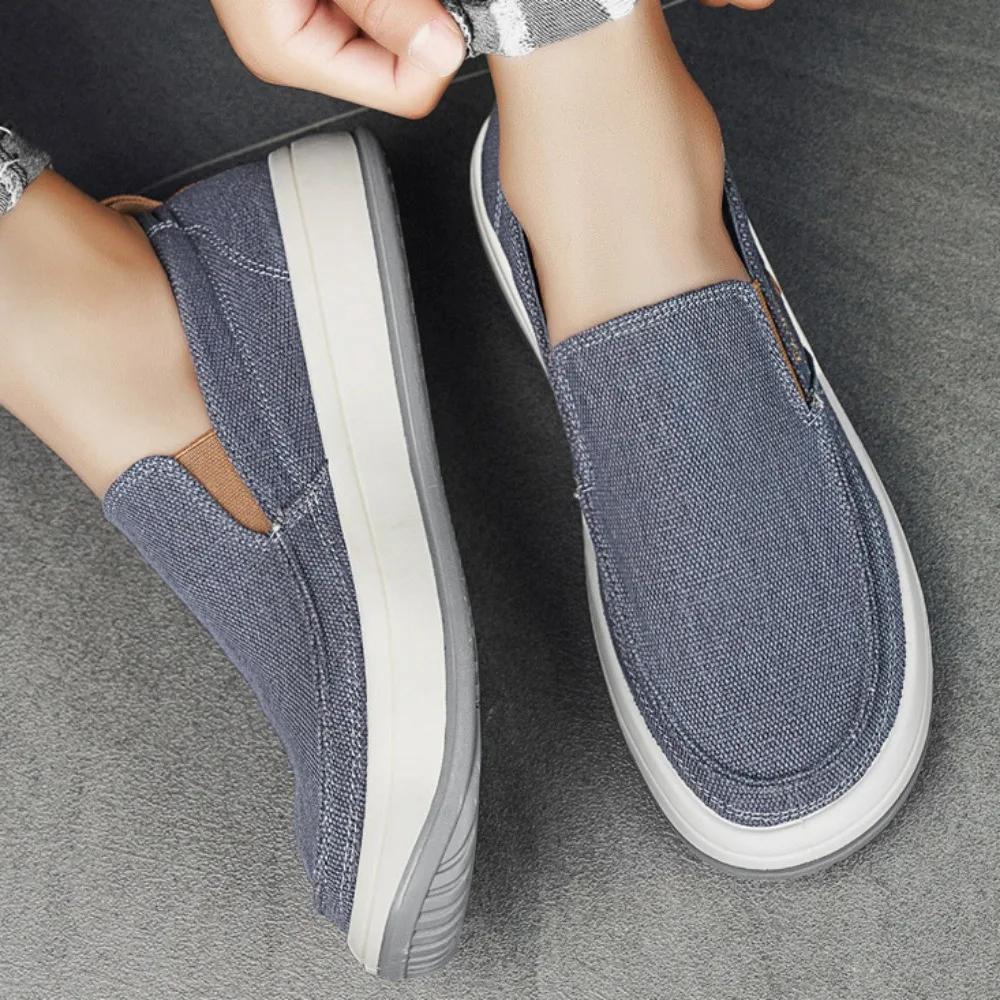 Men Casual Shoes New Casual Men's Shoes Fashion Versatile Canvas Shoes Breathable Wear Resistant Loafers Men Espadrilles