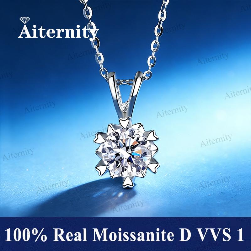 Promotion of Multiple 1.0 Carat Moissanite Windmill Pendants, Luxury Wedding 925 Silver Jewelry, Bride Diamond Necklace