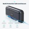 aMagisn AA07 3-slot Fast Charge Box Battery Charger Type-C PD Fast Charging Case with TF Card Slots