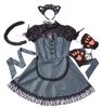 Clearstone Lady Animal Cosplay Halloween Maid x Cat Costume for Gray Women,
