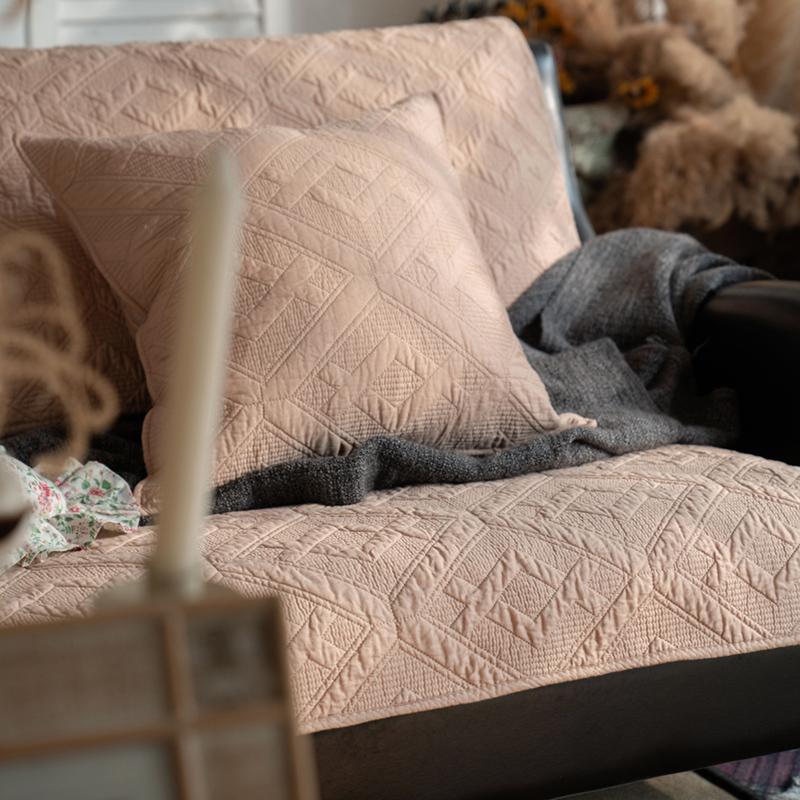 

Ткань твил простая хлопковая вышитая ткань для диванной подушки всесезонная нескользящая подушка однотонная универсальная кожаная диванная подушка полотенце 70*70cm