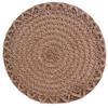 Jute-Platzsets Natürliches Material Rutschfest Hitzebeständig Runde Platzsets Gewebte Matten für Partys Hochzeit Küchentisch-Dekoration