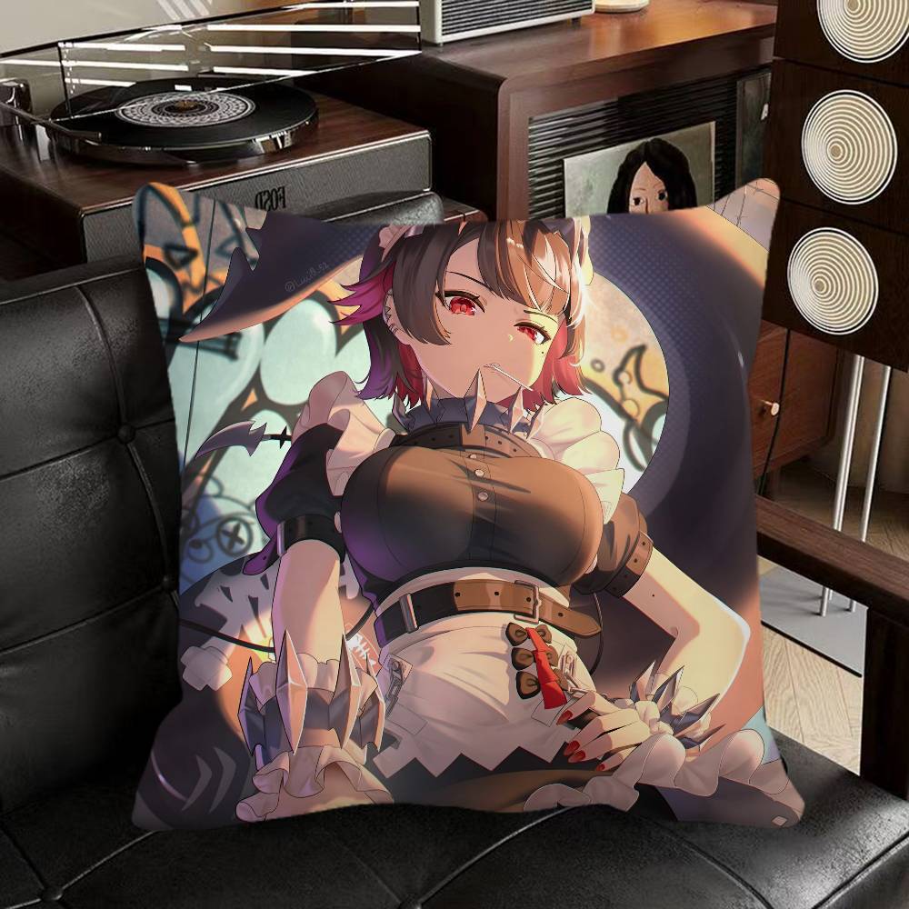 Ellen Joe Zenless Zone Zero Game Pillow Case Square Pillow Bedroom Sofa Leisure Comfort Cushion Car Home Decoration