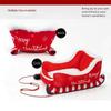 Cozy Christmas Sleigh Pet Bed Non-Slip Bottom Removable Pet Warm Sofa Washable Cat Dog Nest Indoor Outdoor