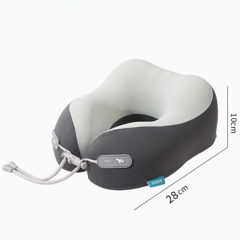 Pernă de călătorie pentru gât Pernă cu spumă de memorie pentru avion mașină birou Suport pentru gât cervical cu husă lavabilă
