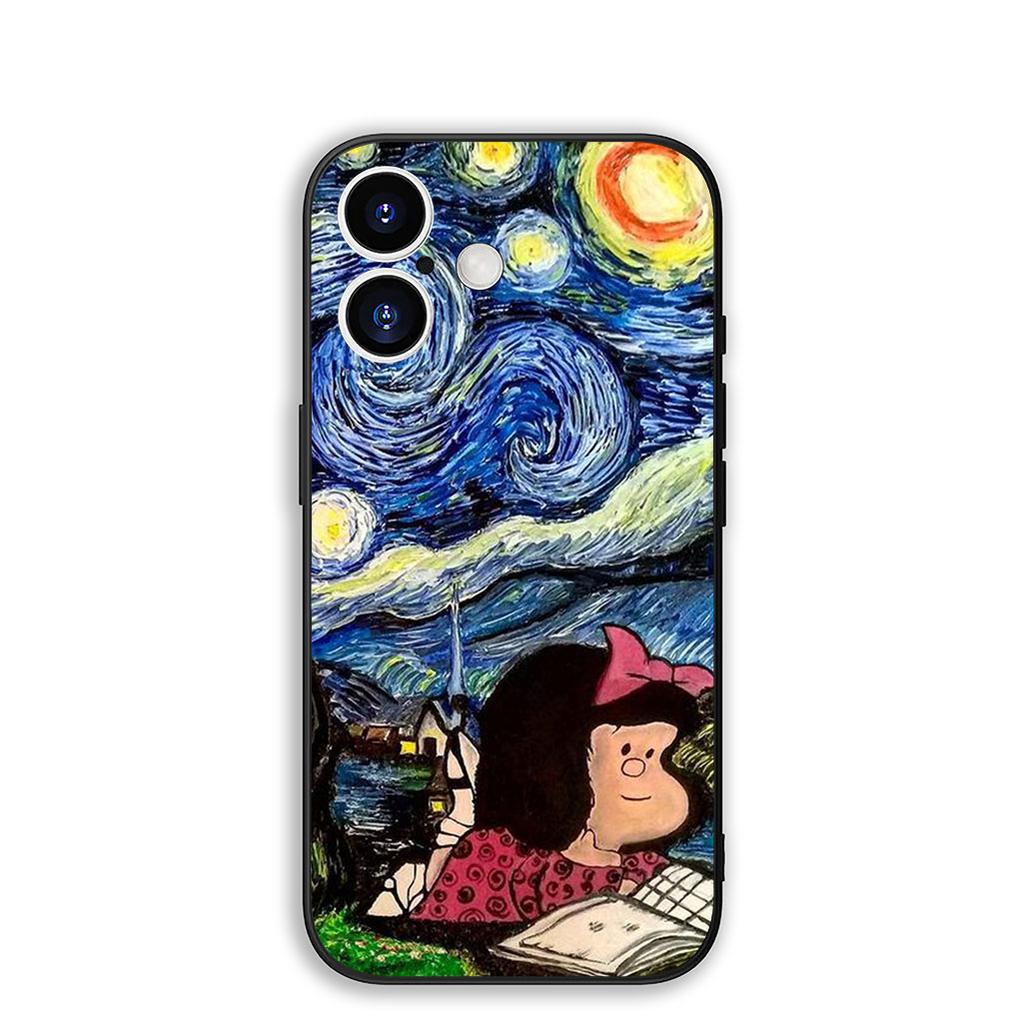 for Samsung Galaxy Note 20 Ultra 10 8 9 S10 Plus Lite S8 A70 A24 A25 S10E A21S A37 A57 A51 A7 Case Poster M-Mafaldas Cartoon