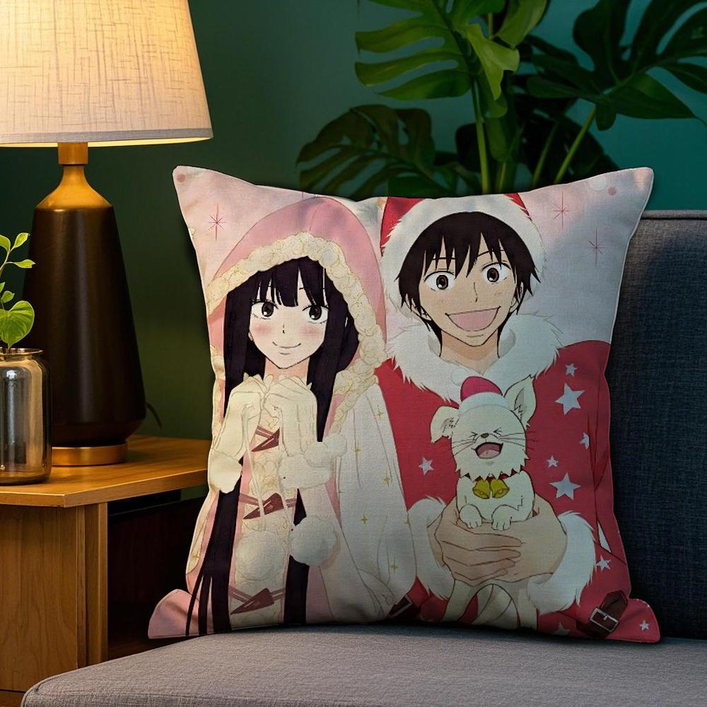 

K-Kimi Ni T-Todoke Аниме Наволочка Плюшевая Ткань Мягкая Двусторонняя Печать Чехол для Подушки Дивана Наволочки для Декоративных Подушек 12x12Inch