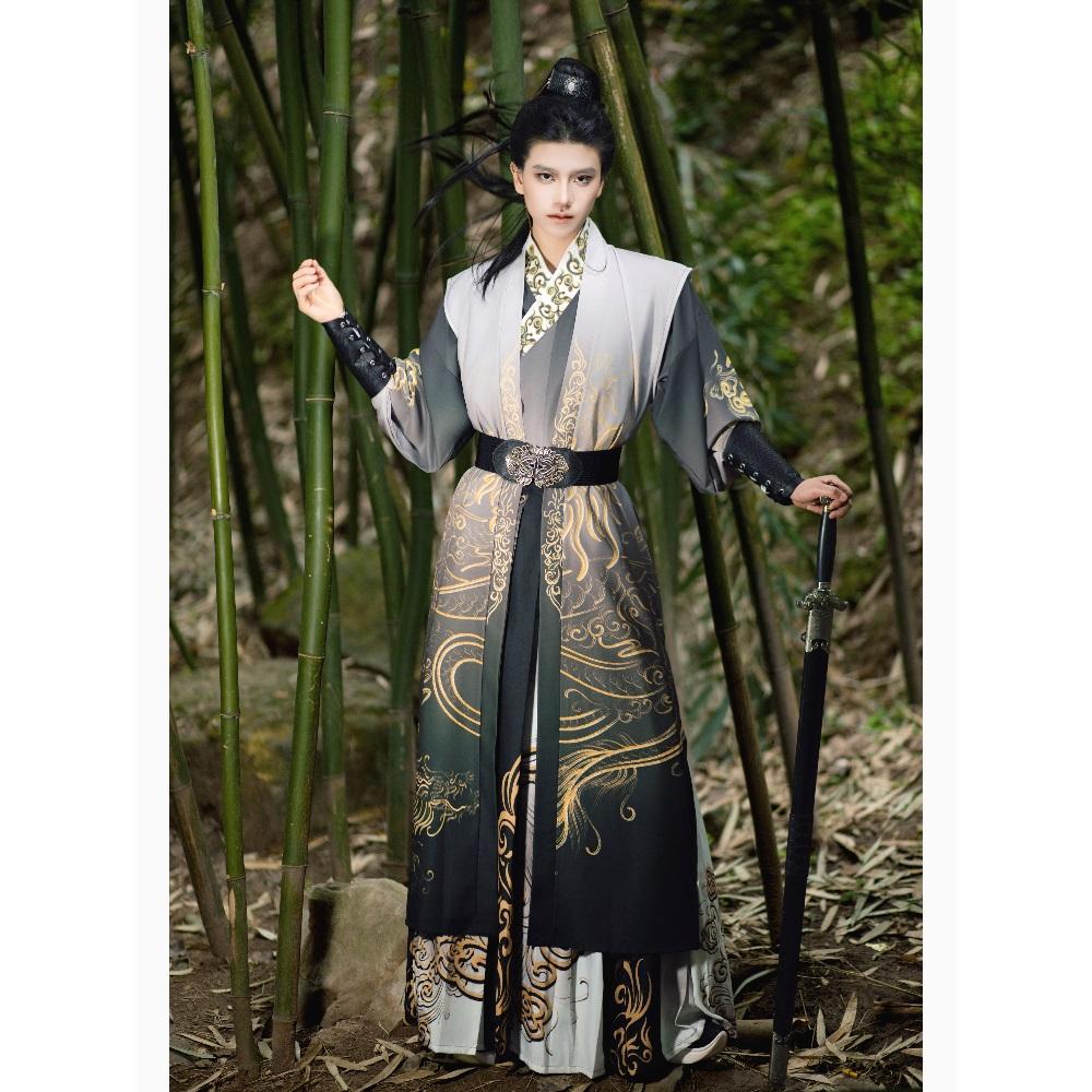 Chinese Song Dynasty Style Hanfu For Male Knights Daily Set