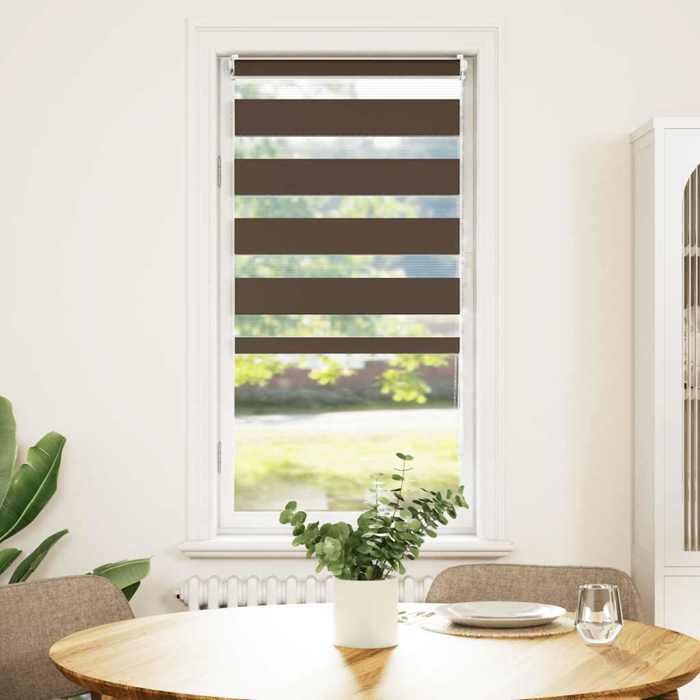 VidaXL Roller Blind Light Filtering 40x100 Cm Brown Blackout Window Blind 240185