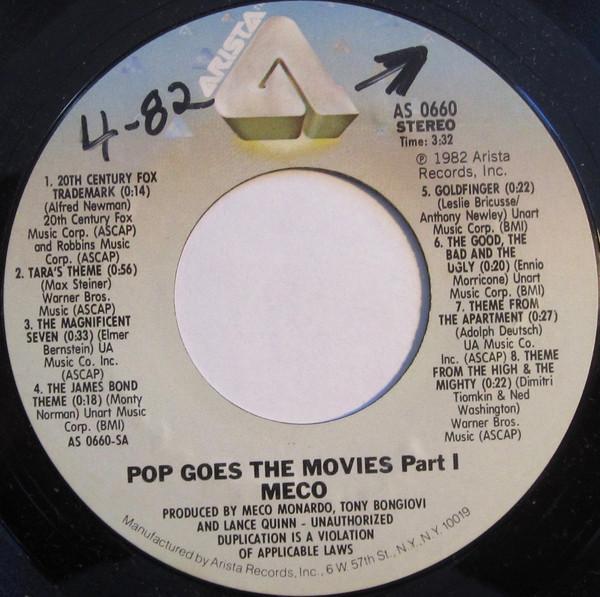 

7inch Record MECO MONARDO - Pop Goes The Movies AS0660 Arista 1982 US Pop Used