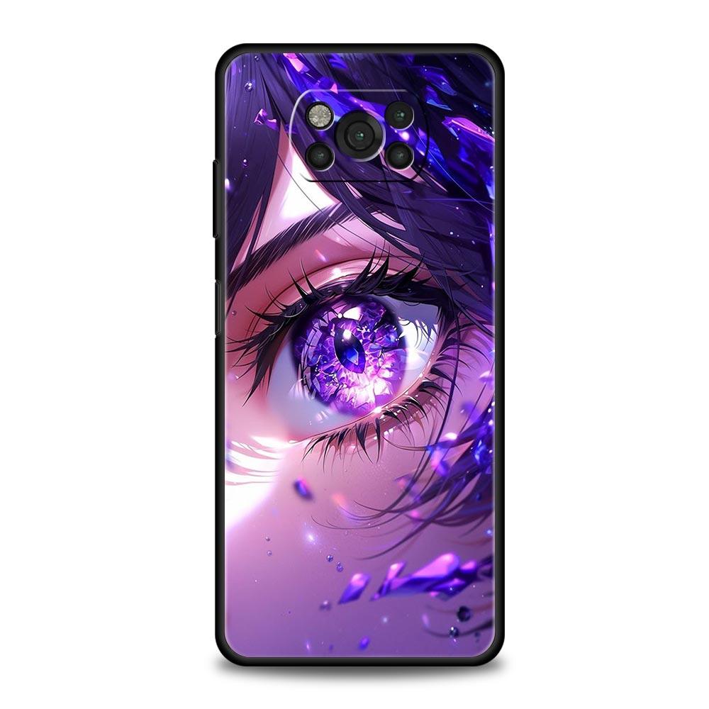 Cartoon Cute eyes art Phone Case For For Xiaomi Poco X6 X5 Pro X4 X3 NFC F5 Pro F4 F3 GT M5 M4 Pro 5G M3 C51 C50 C55 Soft Cover