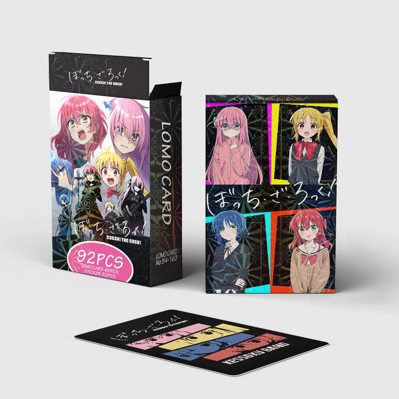 92 szt./zestaw Anime Bocchi The Rock Kartki ze Zdjęciami Karta LOMO Fotokarta dla Fanów Kolekcja Prezent