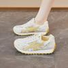 2025 Sommer hohles Mesh atmungsaktiv Forrest Gump Schuhe Damen neue Mode vielseitige Sport-Freizeitschuhe leichte Reiseschuhe