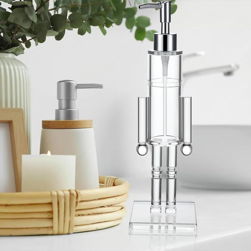 New Nutcracker Soap Dispenser Plastic Nutcracker Liquid Soap Dispenser Clear Lotion Container Christmas Decorations 2026
