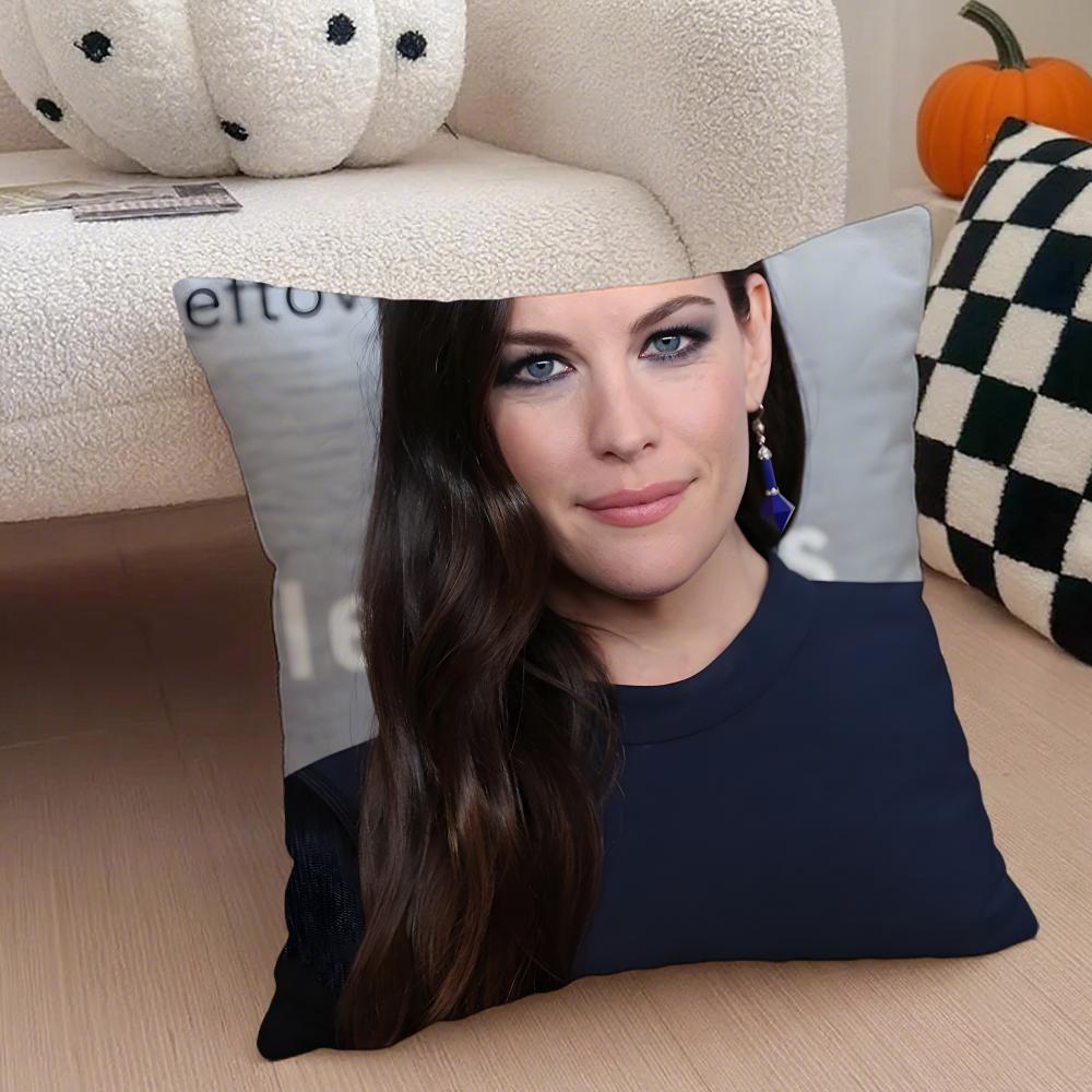 

LLiv Tyler Cushion Cover Throw Pillow Cover Hidden Button Durable Polyester Chair Cushion 30X30cm