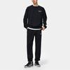 Li Ning Wade Series Letter Rundhals-Pullover Lockeres Sweatshirt Unisex-Sweatshirt Schwarz AWDU001-1