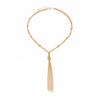 Long Tassel Tassel Pendant Necklace Metal Material Jewelry Set Earrings Set  Ladies Accessories