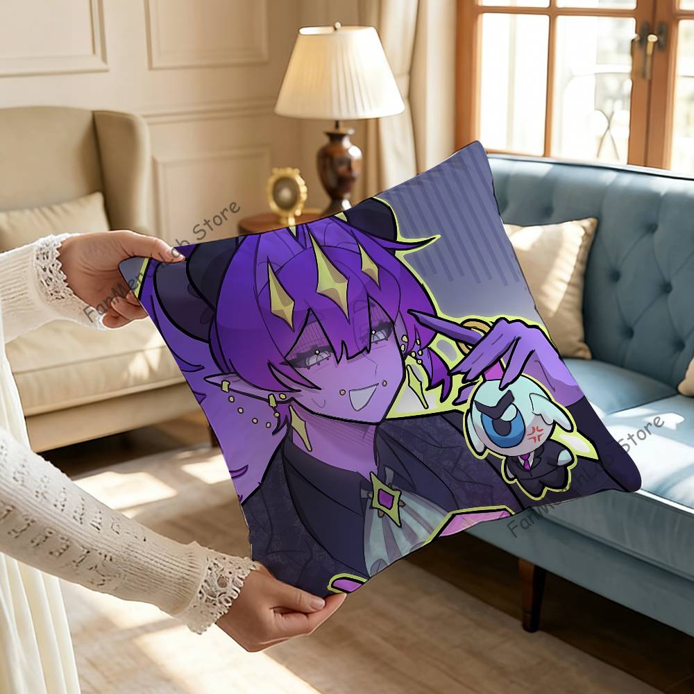 WWemmbu Eggchan TTax Duo Printed Pillow Cover Cushion Case Simple Sofa Pillow Case No Pillow Core