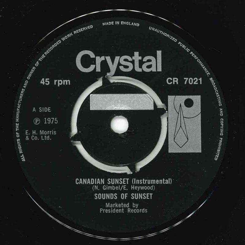 

7-дюймовая пластинка ЗВУКИ ЗАКАТА / СИМВОЛЫ - Канадский закат CR7021 Кристалл 1975 Великобритания Соул/Фанк Б/У