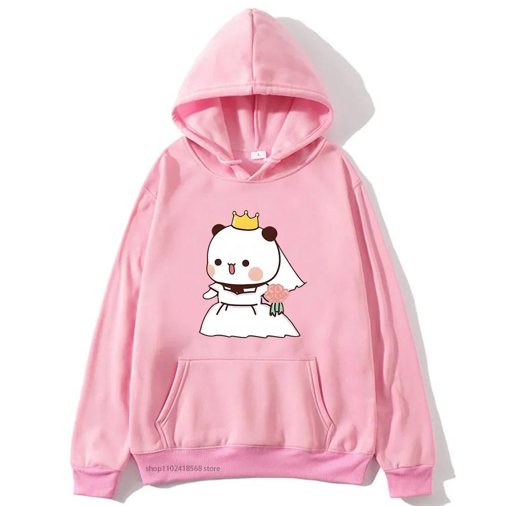 Marriage Bubu Dudu Panda Baby Bears Hoodies Women Couple Sweatshirts Kawaii Girl Boy Clothing Y2k Pullover Unisex