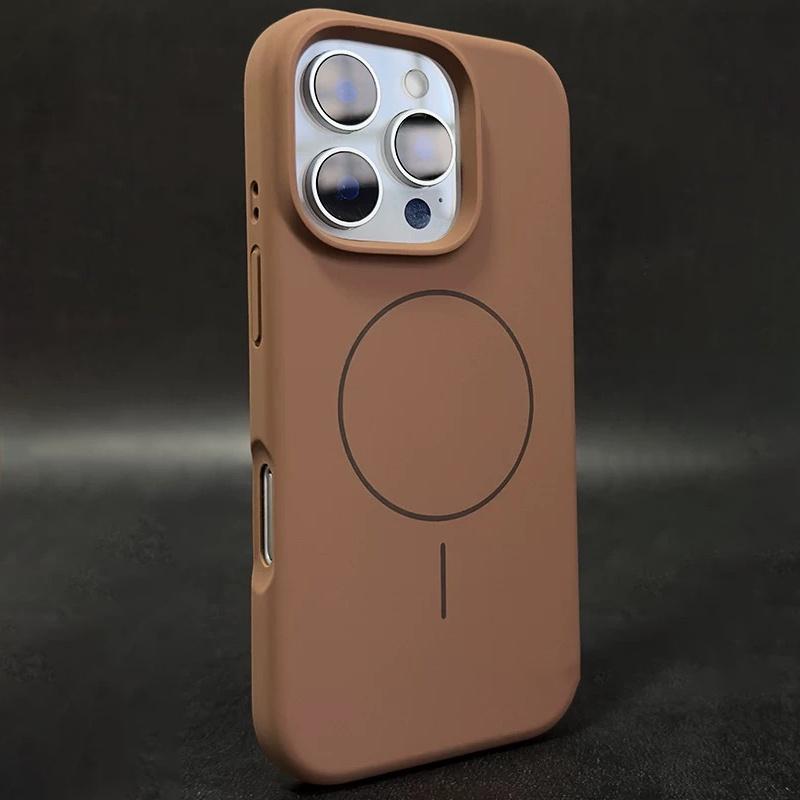 Silicone Matte Magnetic Case For iPhone 16 15 Plus 14 13 12 11 Pro Max For Magsafe Wireless Charging Soft Armor Cover