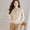 Women's Wool Blend Bow-knot Knit Sweater