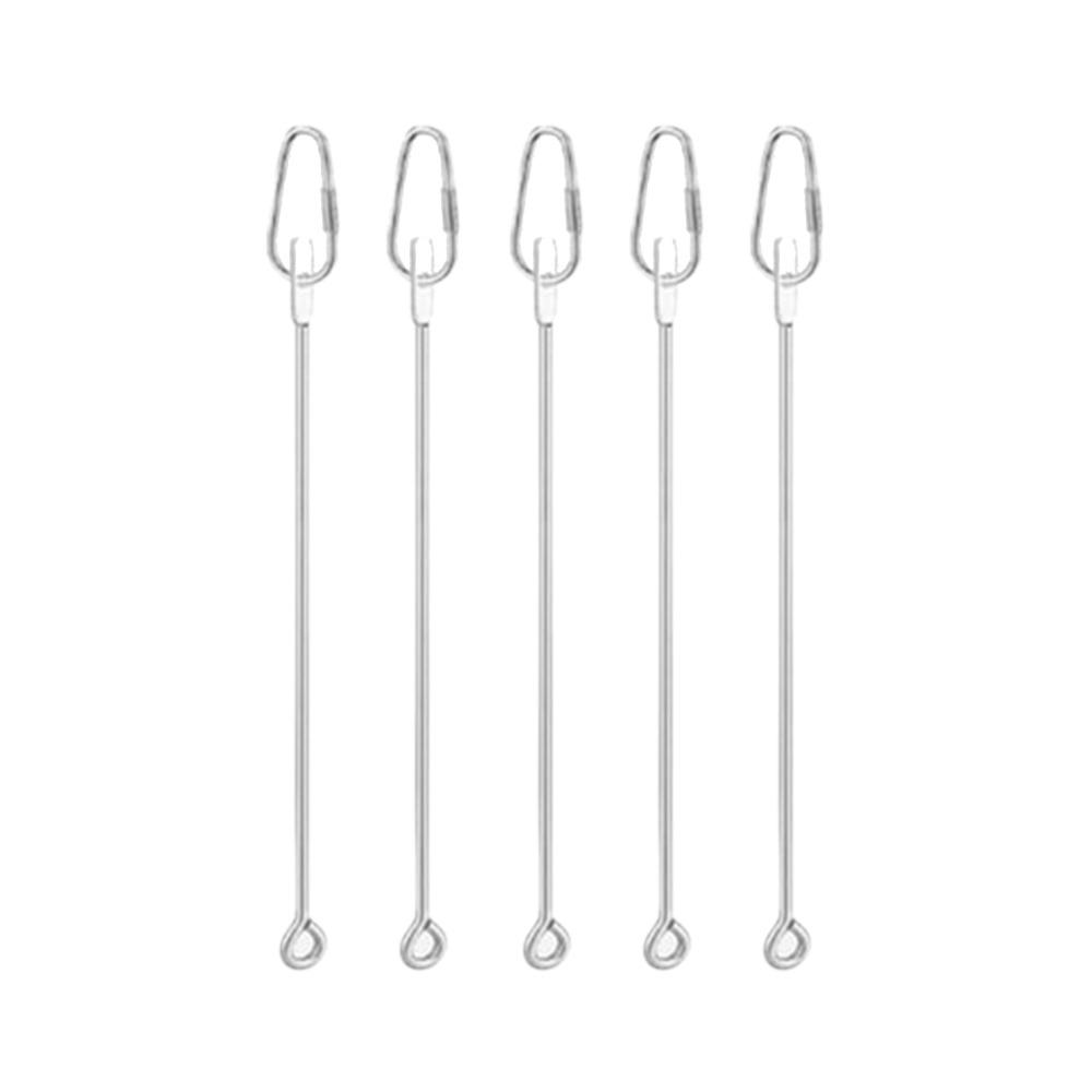 Stainless Steel Bird Food Holder Hanging Rust-proof Parrots Fruit Skewer with Hook Adjustable Bird Foraging Toys Indoor