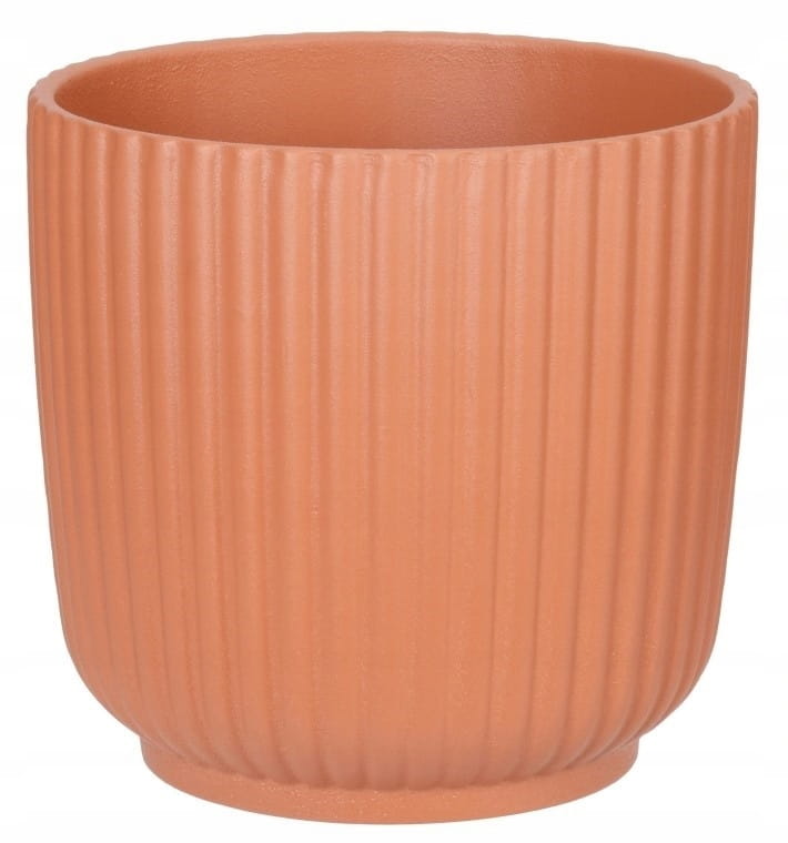 Ceramic flower pot terracotta 18.5x18cm