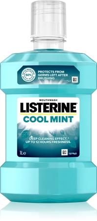 

Ополаскиватель для рта Listerine Cool Mint для свежего дыхания TU прозрачный