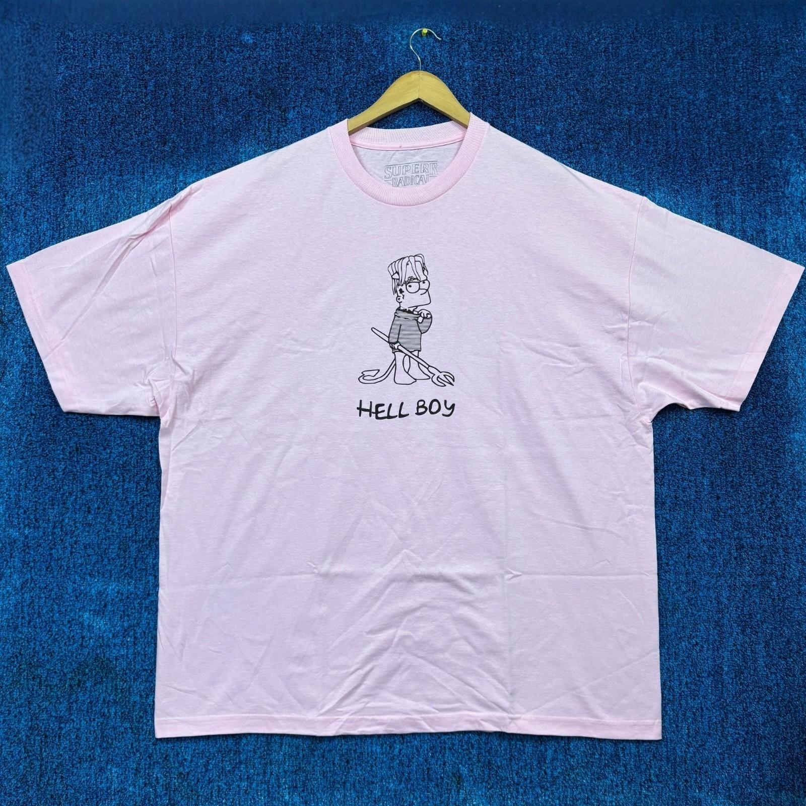 Superr Radical “Bart Simpson Hellboy” Graphic T-Shirt Size XXXL S