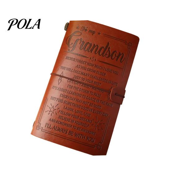 Collage Friendly Notebook Journal Notebook, Loose-Leaf Refillable Faux Leather Cover with Elastic Durable Daily Use Strap, Multi-Purpose Writing Diary