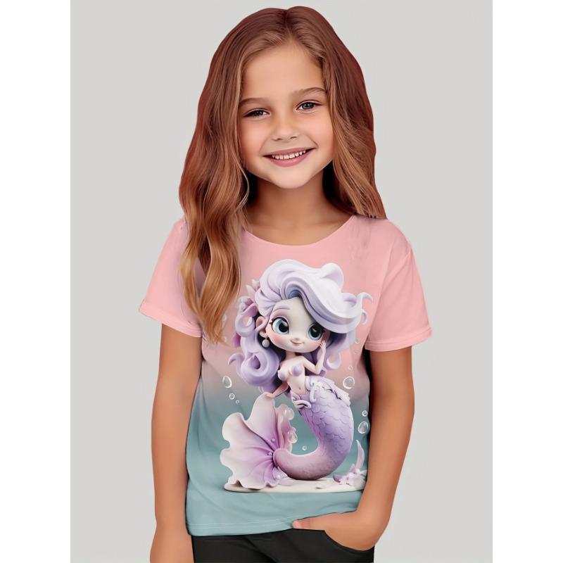 Summer Kids Cartoon Tops Tees Funny 3D Printed Animal Dog T-shirt Fashion Children Short Sleeve Clothing Boys Casual