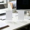 Desk Display Acrylic Photo Board Blank with Slot Base, Print Ready Panel for Office Counter and Photo Sign Use
