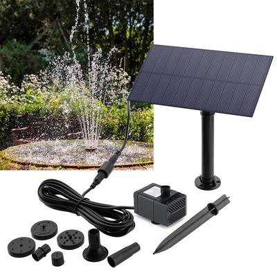 Water Sprinkler Sprayer Garden Decoration with Stake 5W 5V Solar Power Panel Water Pump Energy Saving 180L/h Kits for Fish Tank