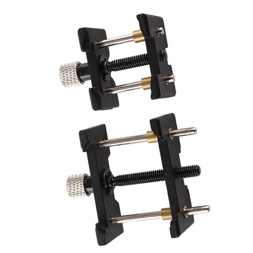 2Pcs Different Sizes Watch Movement Holder Black Watch Movement Base  for Home Use