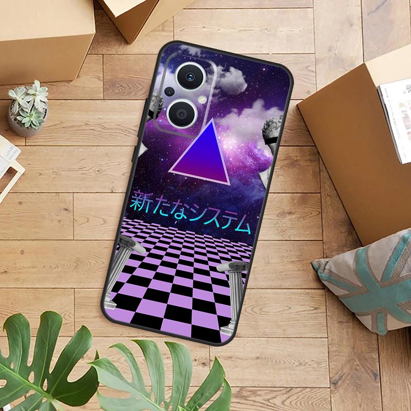 Vaporwave Art Case For OPPO Reno 14F 13F 12F 10 11 12 13 14 Pro 8T 7 8 Lite OPPO Find X8 X6 X5 X9 Pro Cover