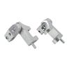2PC Universal Silver Aluminum Motorcycle Foot Peg Passenger Footpeg Lowering Kit