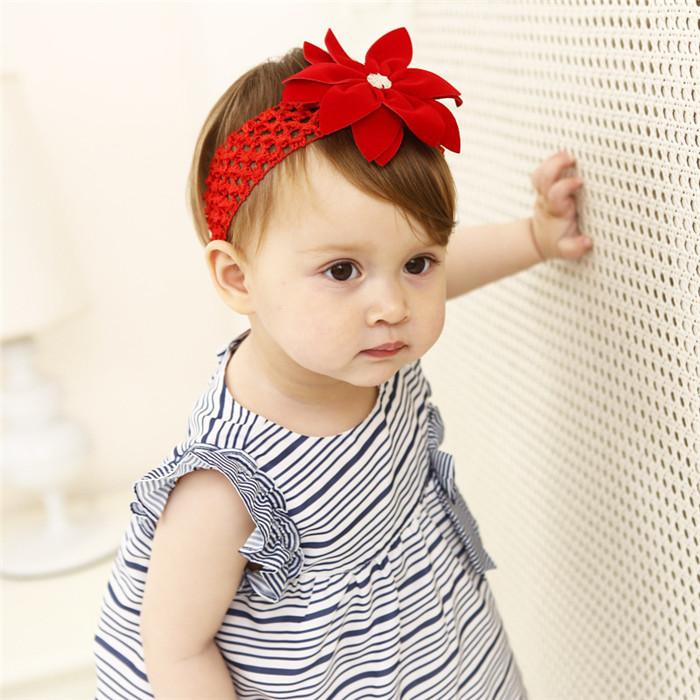 Kawaii Flower Headband Rabbit Ears Turban Headband Baby Girls Kids Hair Bows Head Bands Accessories for Children Headdress