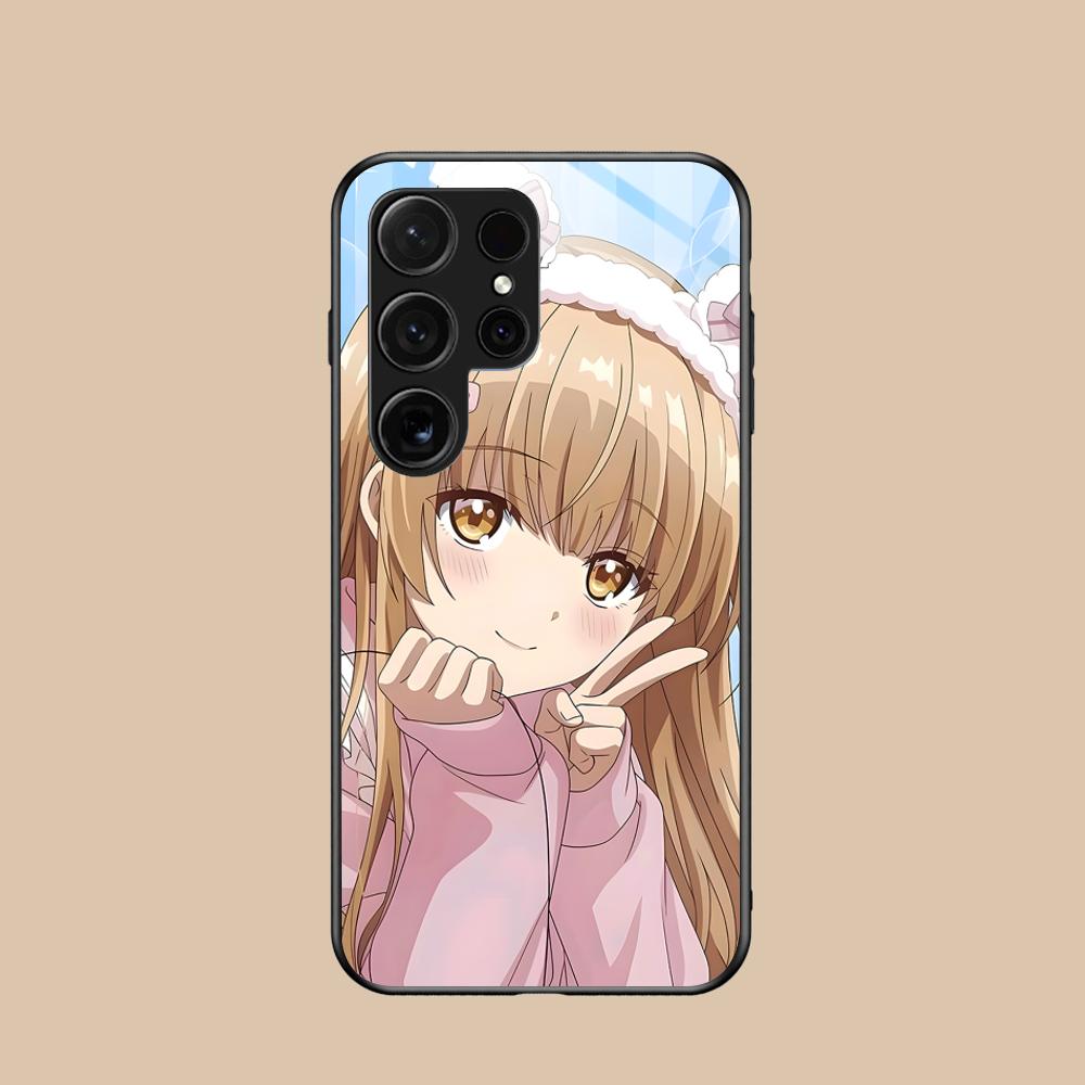 Angel Mahiru Shina Phone Case for Samsung Galaxy S26 S25 S24 S23 S22 S21 S20 Note20 Plus FE Ultra Glass Protective Cover