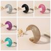 Retro Jelly Color Wide Bracelet Minority Design Geometric Irregular Bangle  Daily