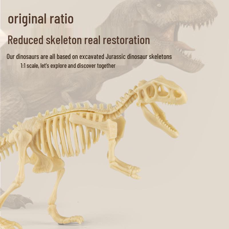 Dinosaur Fossil DIY Excavation Toy - Educational Handmade Archaeology Kit for Kids