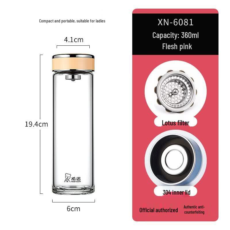 Heenoor XN-6081 Single-Layer Borosilicate Glass Mug