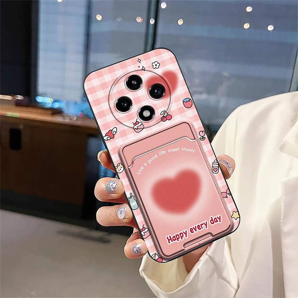 Soft Case Graffiti Phone Case For OPPO A3 Pro 5G China/F27Pro/F27PRO+ Cute Card Bag Dirt-resistant Anti-knock Card Slot