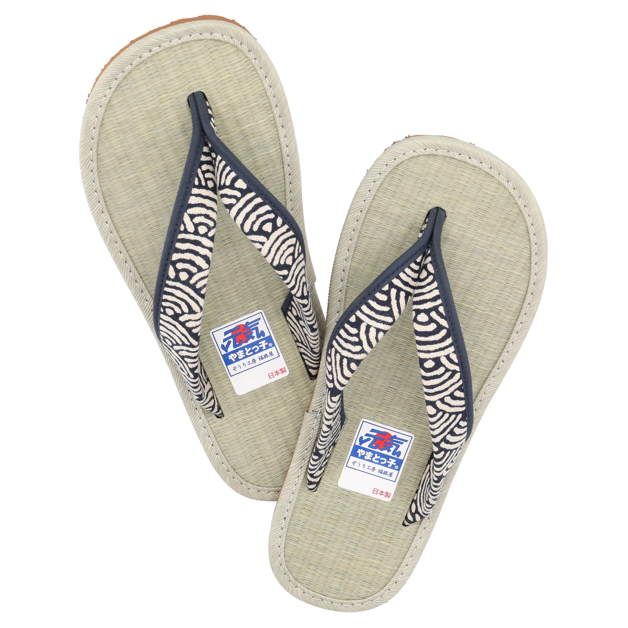 Erin Trading - Japanese Selected Products - Unisex Zori Comfortable To Wear With Woven Tatami Mats Slippers Made In Japan [Yamato-Ko] (Japanese Sandals) - Igusa-Kun (Rush Grass) - High-Quality