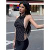 Gusty Korean Chic Hot Girl Style Vintage Polka Dot Print Halter Camisole Pure Sexy Backless Top