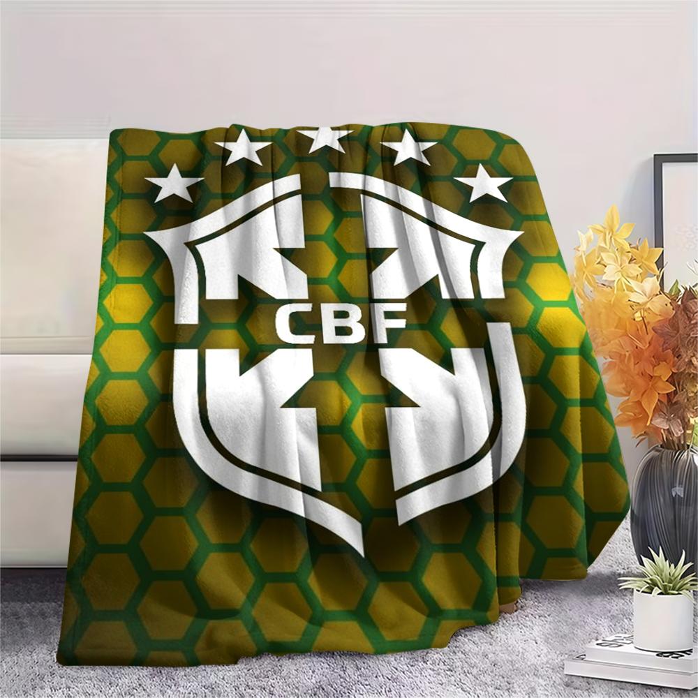 1Pc cbf Print Flannel Blanket, High quality Comfortable for All Seasons, Home Decor, Warmth and Comfort, Perfect for Christmas GiftS